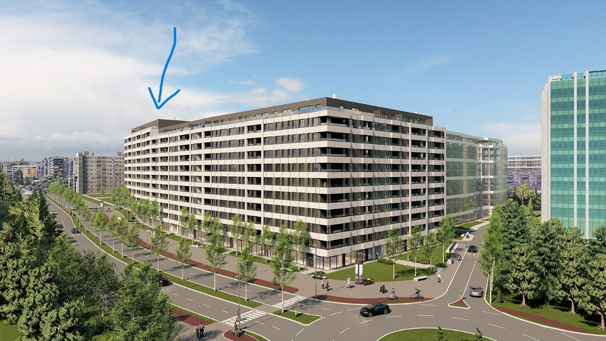 AIRPORT GARDEN - NOVI BEOGRAD - odličan penthouse sa panoramskim pogledom.