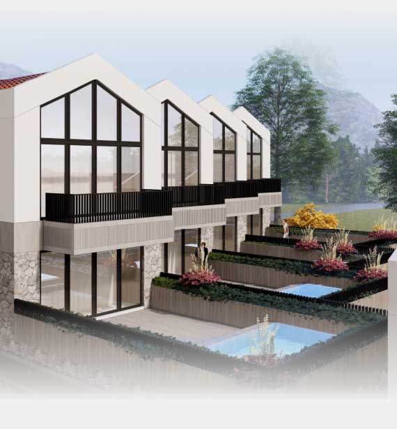 Tivat - donja Lastva, Četvorosobna vila sa bazenom, dvorištem i garažom